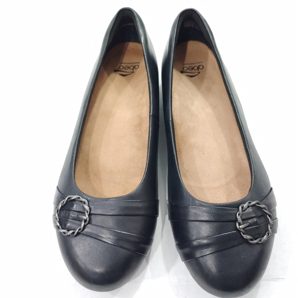 ABEO FRENCHIE LEATHER FLAT